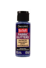 DecoArt DecoArt SoSoft Fabric Glitters, Midnight Blue 2oz