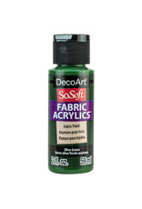 DecoArt DecoArt SoSoft Fabric Acrylics, Olive Green 2oz DecoArt DecoArt SoSoft Fabric Acrylics, Olive Green 2oz