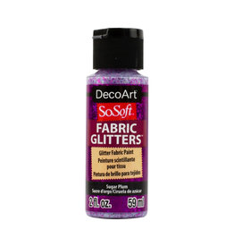 DecoArt DecoArt SoSoft Fabric Glitters, Sugar Plum 2oz