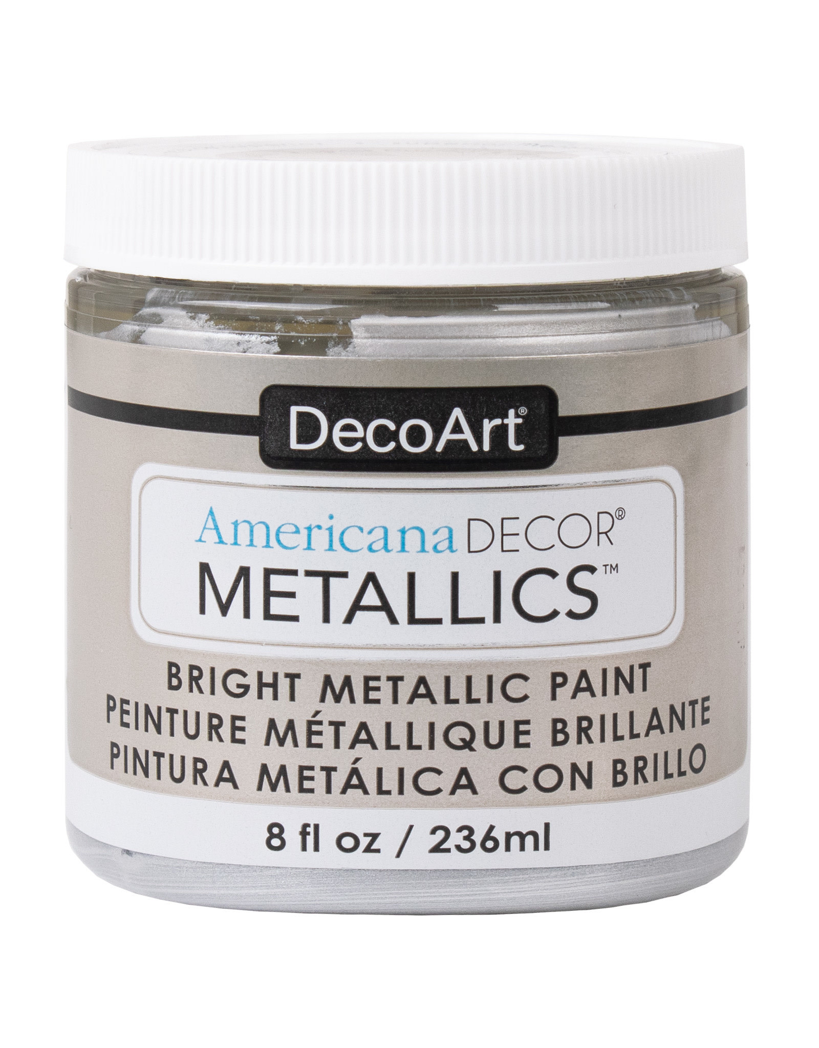 DecoArt DecoArt Americana Decor Metallics, Sterling Silver 8oz