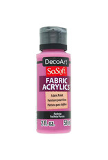 DecoArt DecoArt SoSoft Fabric Acrylics, Fuchsia 2oz