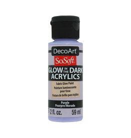 DecoArt DecoArt SoSoft Fabric Acrylics, Glow Purple 2oz