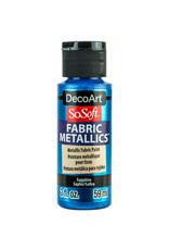 DecoArt DecoArt SoSoft Fabric Metalics, Sapphire 2oz