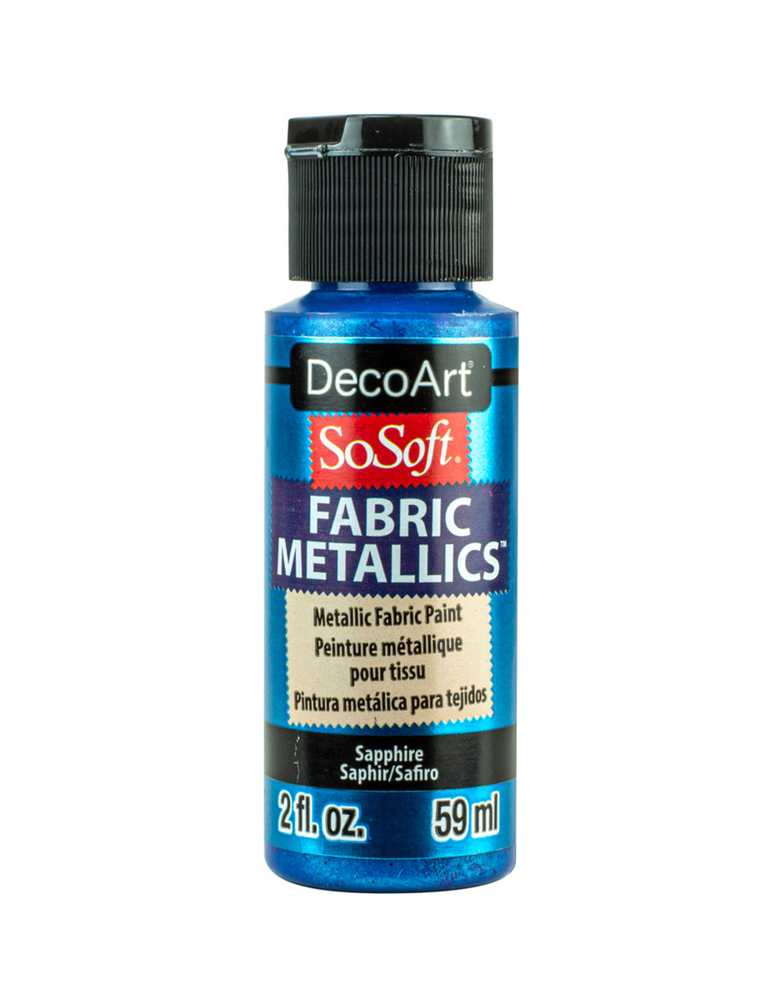 DecoArt DecoArt SoSoft Fabric Metalics, Sapphire 2oz