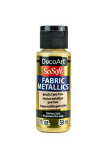 DecoArt DecoArt SoSoft Fabric Metallics, Glorious Gold 2oz