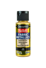 DecoArt DecoArt SoSoft Fabric Metallics, Gold 2oz