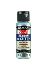 DecoArt DecoArt SoSoft Fabric Metallics, Silver Platinum 2oz