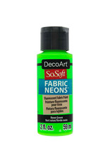 DecoArt DecoArt SoSoft Fabric Neons,  Neon Green 2oz