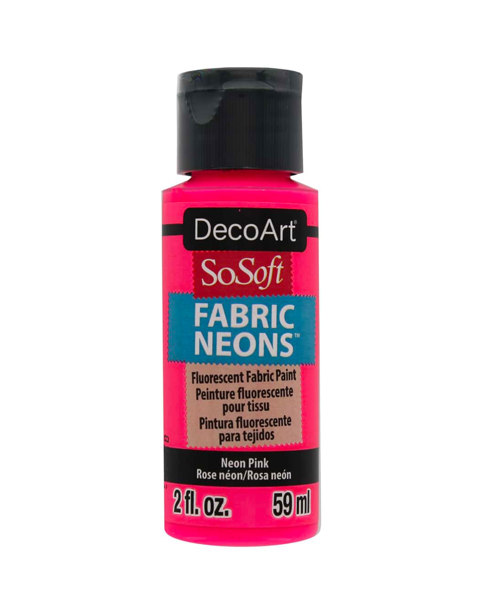 DecoArt DecoArt SoSoft Fabric Neons,  Neon Pink 2oz