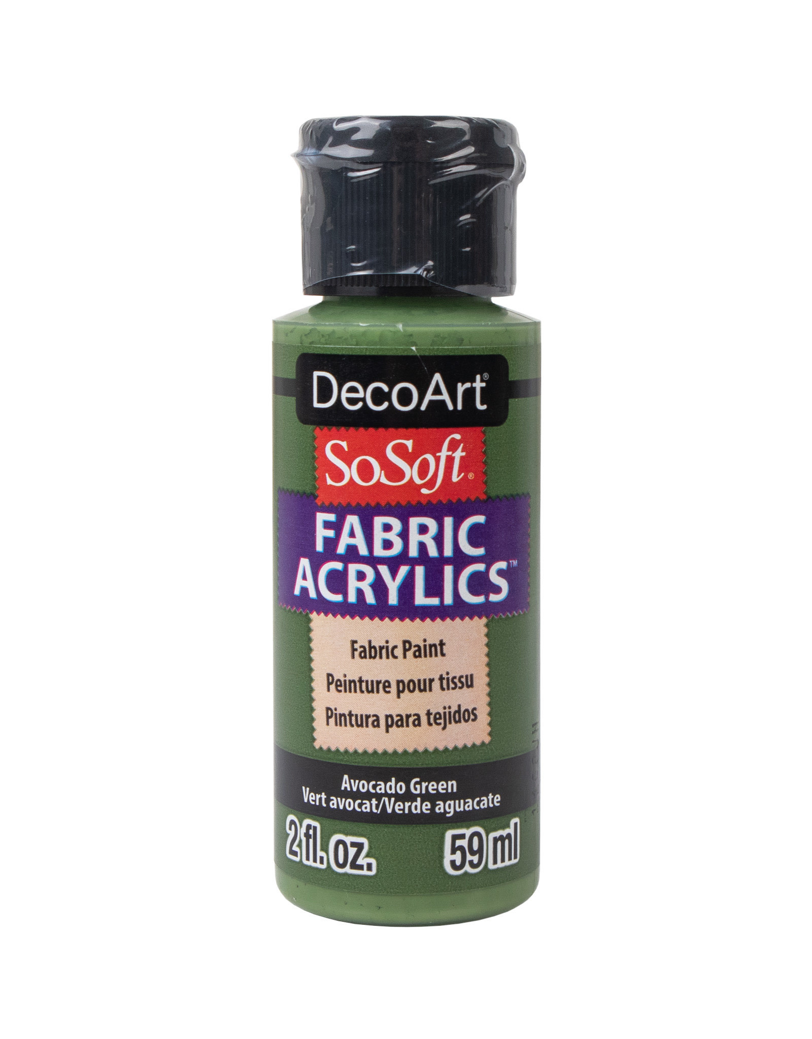 DecoArt DecoArt SoSoft Fabric Acrylics, Avocado Green 2oz