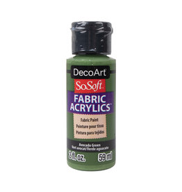 DecoArt DecoArt SoSoft Fabric Acrylics, Avocado Green 2oz