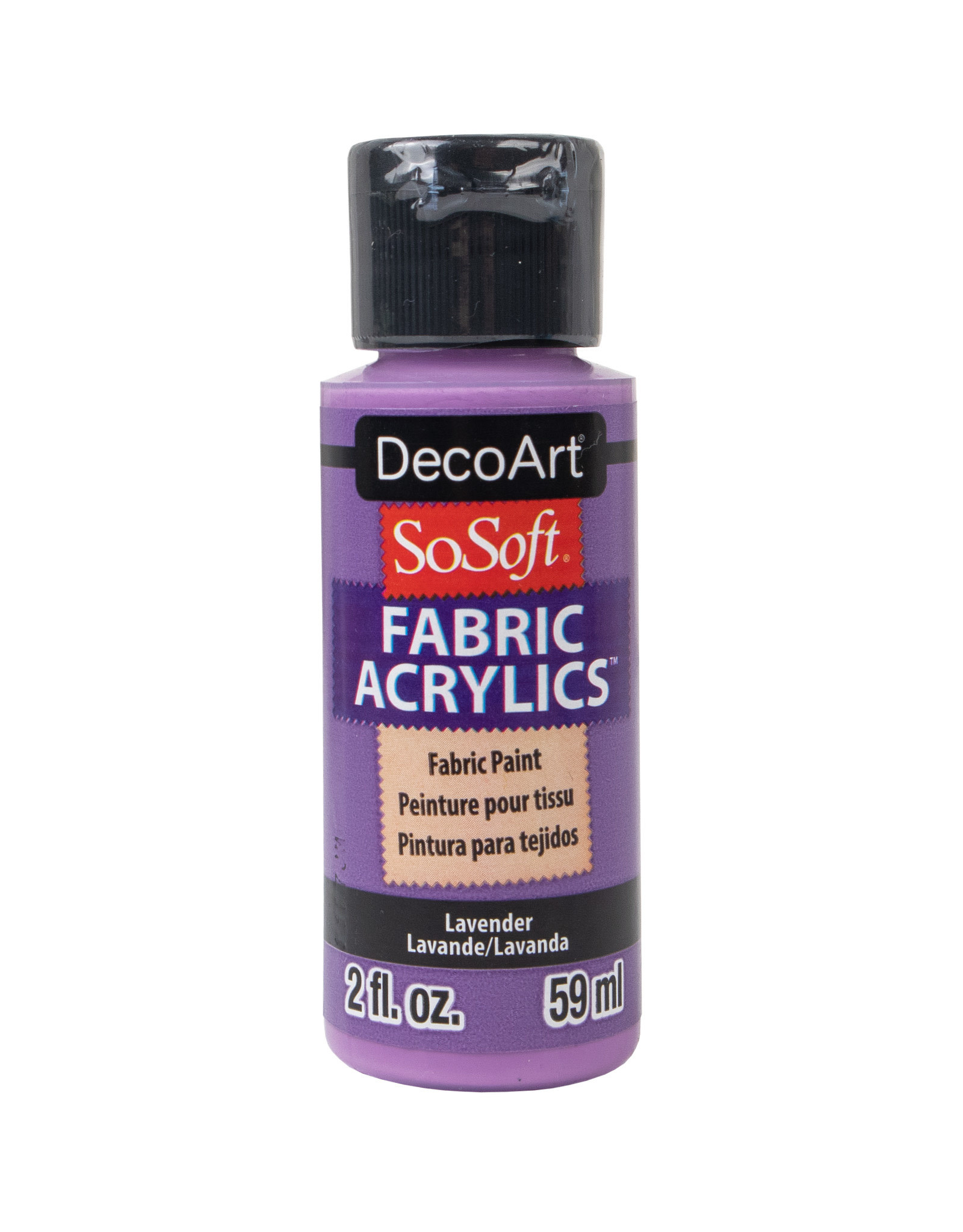 DecoArt DecoArt SoSoft Fabric Acrylics, Lavender 2oz