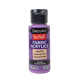 DecoArt DecoArt SoSoft Fabric Acrylics, Lavender 2oz