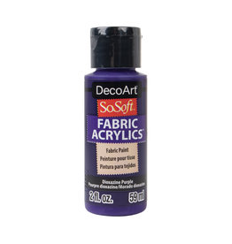 DecoArt DecoArt SoSoft Fabric Acrylics, Dioxizine, Purple 2oz