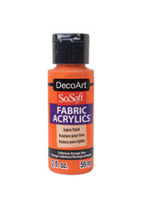 DecoArt DecoArt SoSoft Fabric Acrylics, Cadmium Orange Hue 2oz