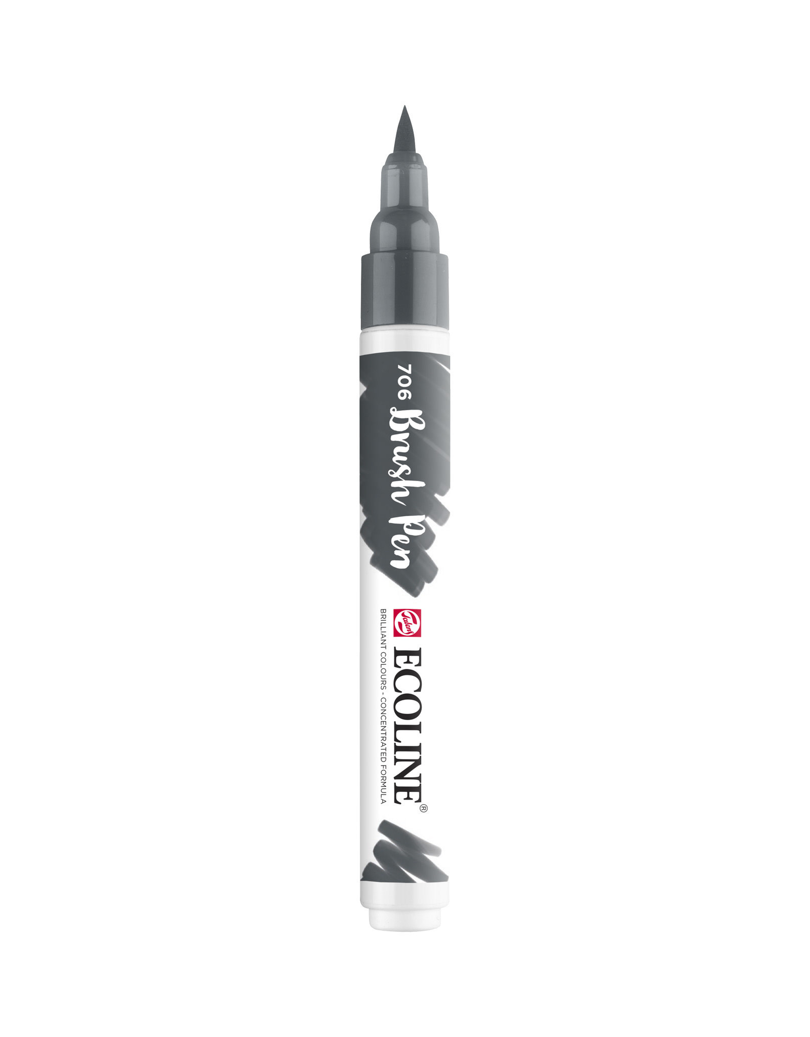 Royal Talens Ecoline Watercolour Brush Pen, Deep Grey