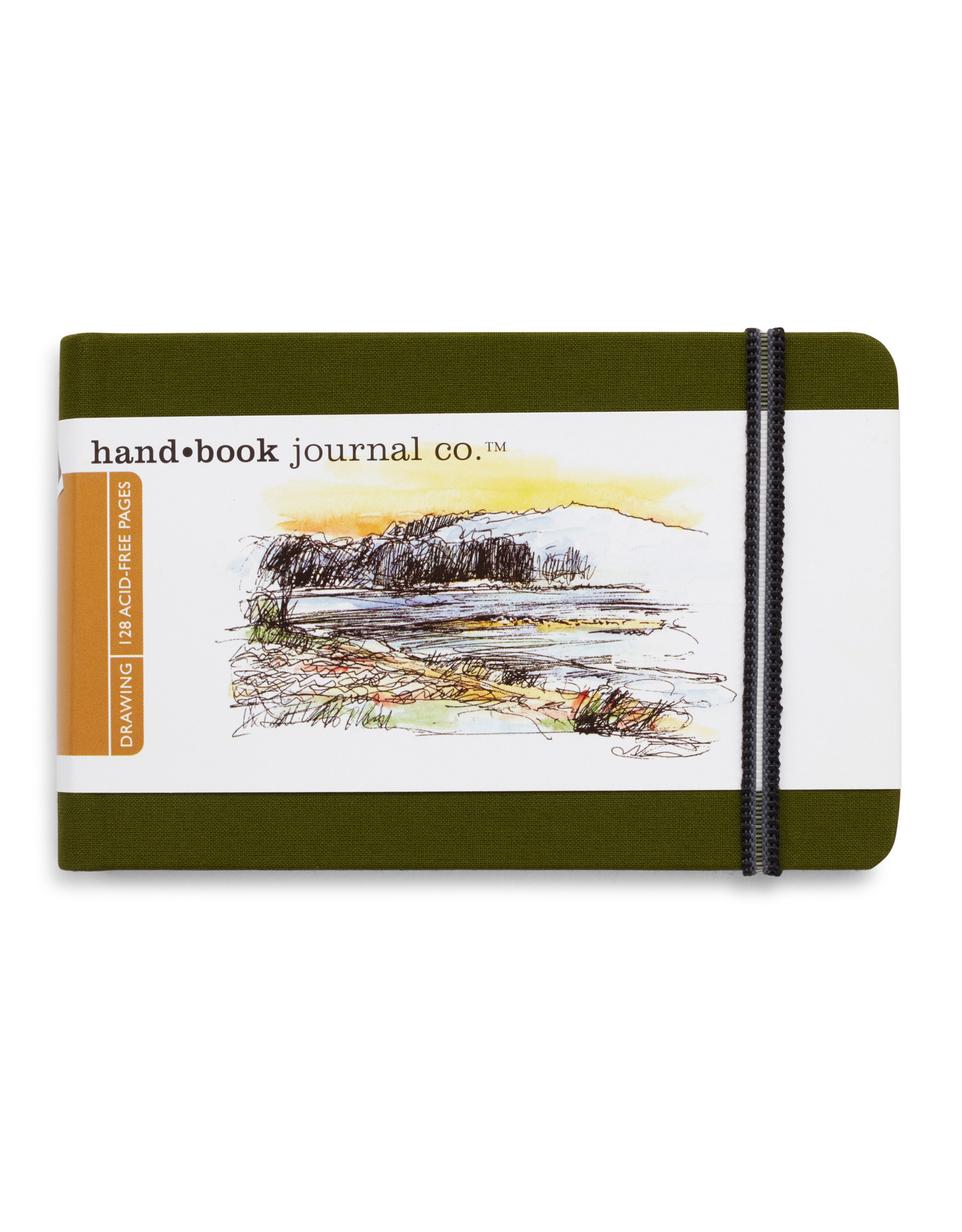 SPEEDBALL ART PRODUCTS Travelogue Journal, Landscape, Cadmium Green 3 1/2" x 5 1/2"