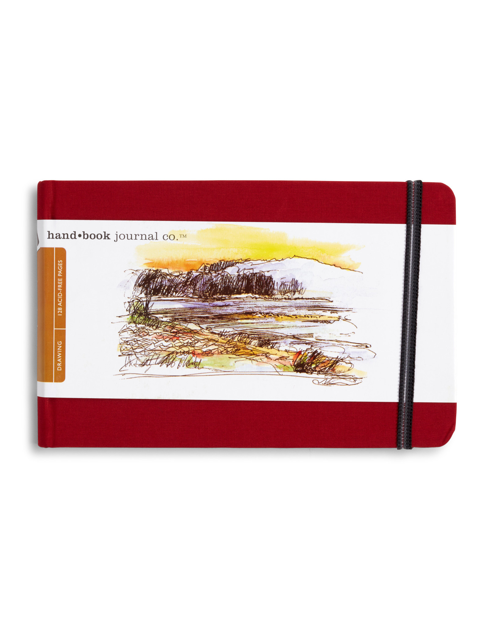 SPEEDBALL ART PRODUCTS Travelogue Journal, Landscape, Vermilion Red 5 1/2" x 8 1/2"