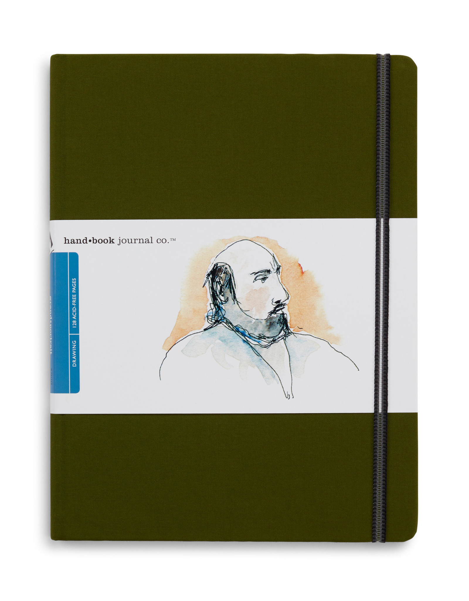 SPEEDBALL ART PRODUCTS Travelogue Journal, Large Portrait, Cadmium Green 10 1/2" x 8 1/4"