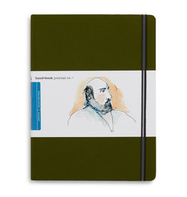 SPEEDBALL ART PRODUCTS Travelogue Journal, Large Portrait, Cadmium Green 10 1/2" x 8 1/4"