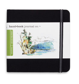 SPEEDBALL ART PRODUCTS Travelogue Journal, Square, Ivory Black 5 1/2" x 5 1/2"