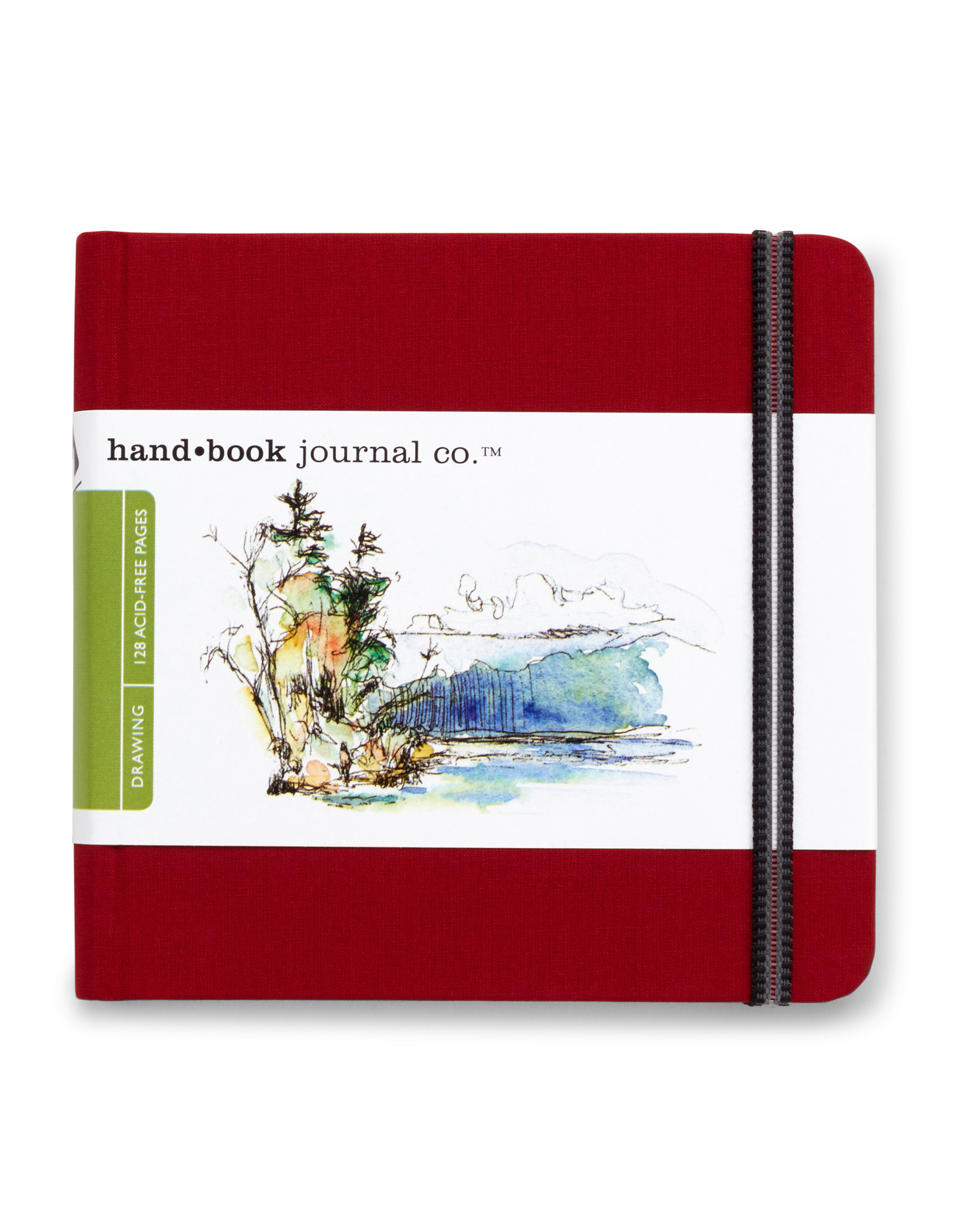 SPEEDBALL ART PRODUCTS Travelogue Journal, Square, Vermilion Red 5 1/2" x 5 1/2"