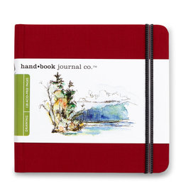 SPEEDBALL ART PRODUCTS Travelogue Journal, Square, Vermilion Red 5 1/2" x 5 1/2"