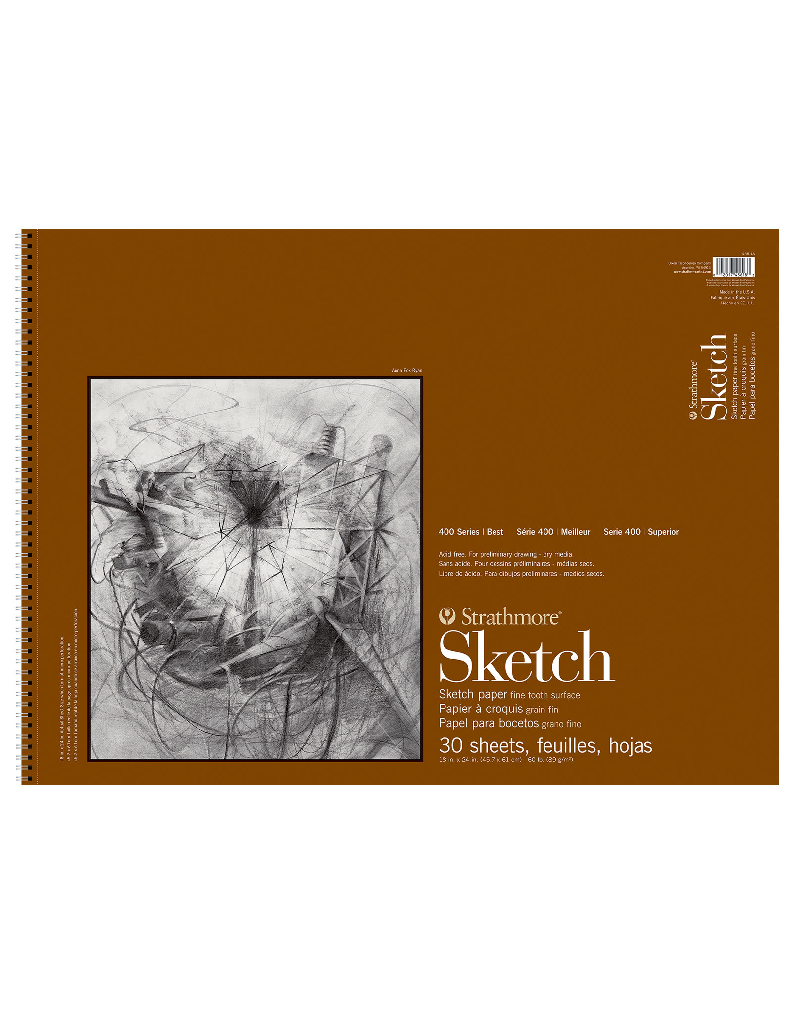 Strathmore 400 Sketch Pad, 30 Sheets, 18” x 24” - The Art Store/Commercial  Art Supply