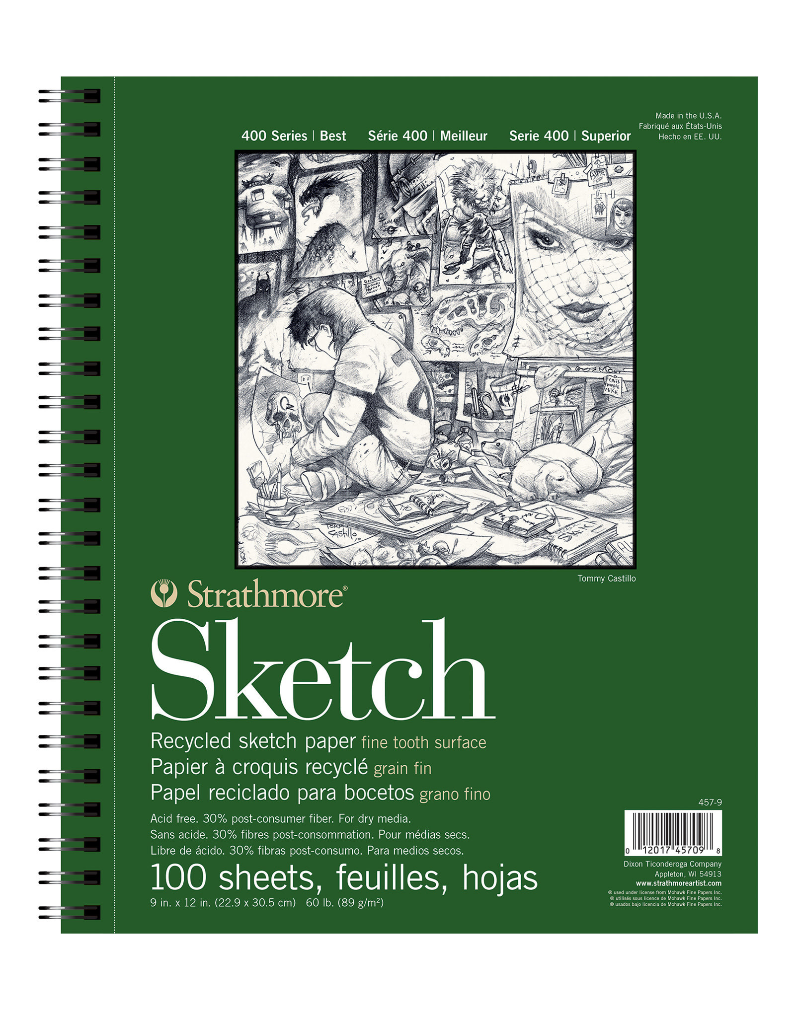 Strathmore Strathmore 400 Recycled Sketch Paper Pad, 9” x 12”
