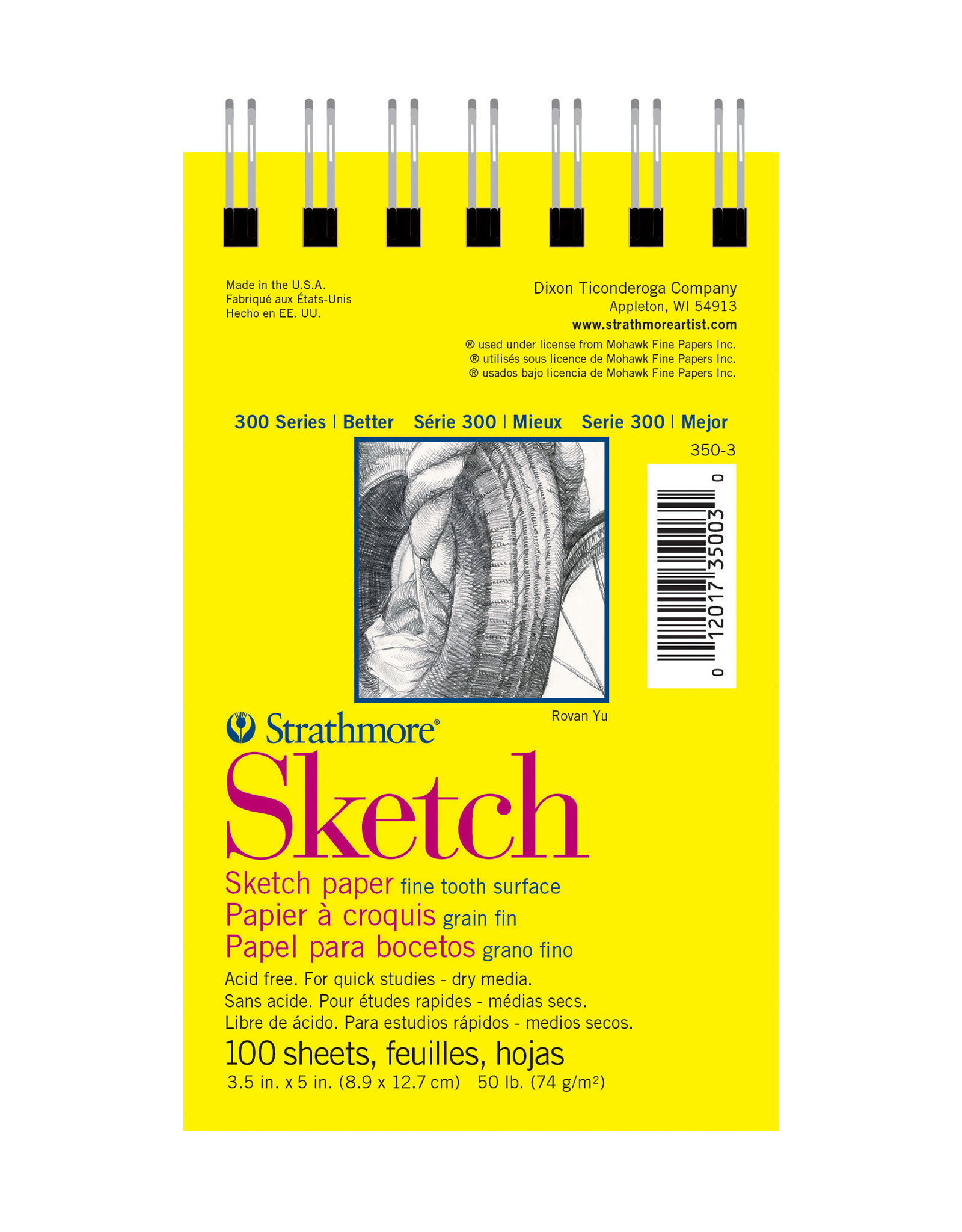Strathmore Strathmore 300 Series Sketch Pad, 100 Sheets 3 ½” x 5”