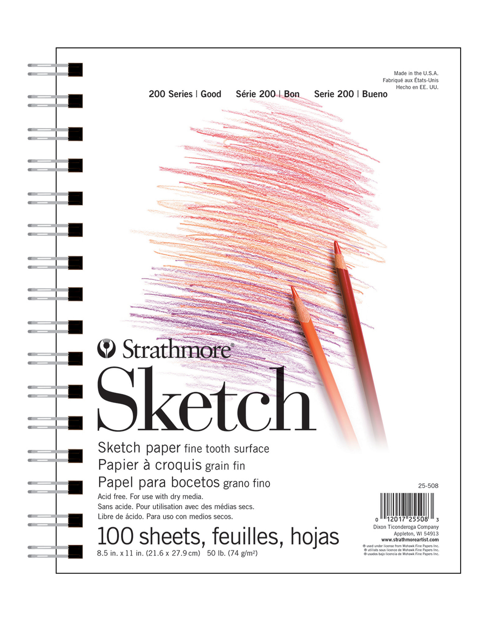 Strathmore Strathmore 200 Series Sketch Pad, 100 sheets 8 ½” x 11”