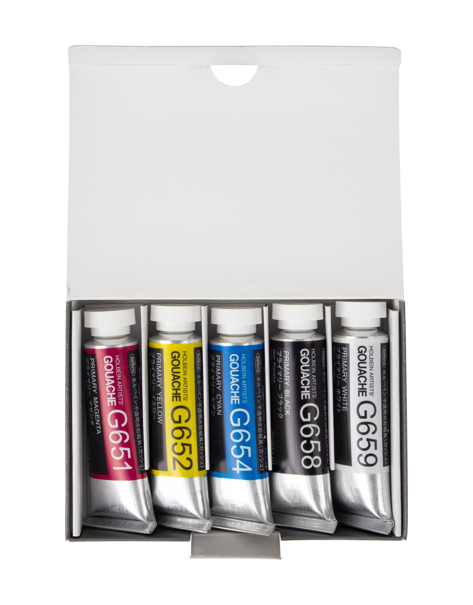 HOLBEIN Holbein Artists’ Designer Gouache, Primary Set of 5