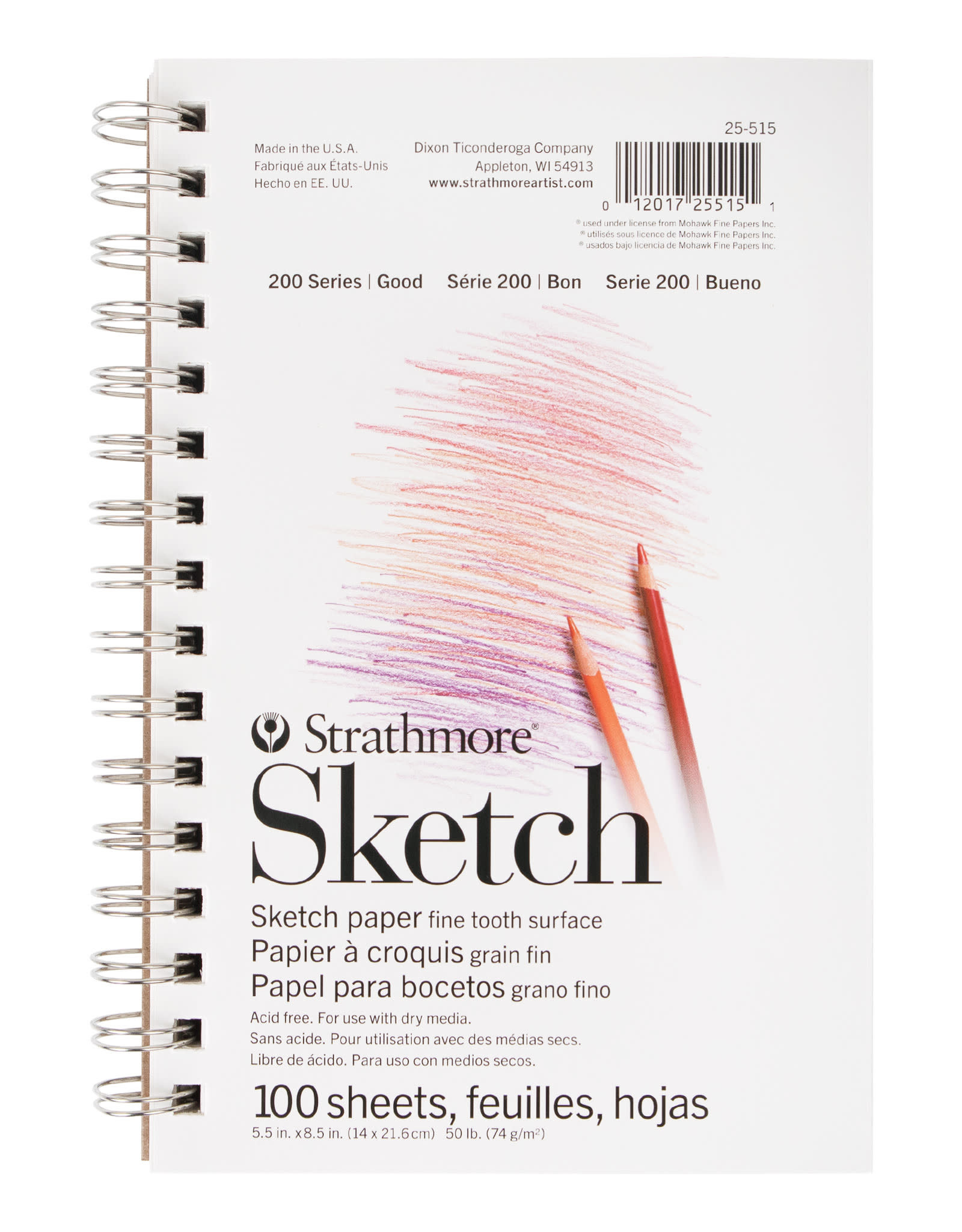 Strathmore Strathmore 200 Series Sketch Pad, 100 sheets 5½” x 8½”