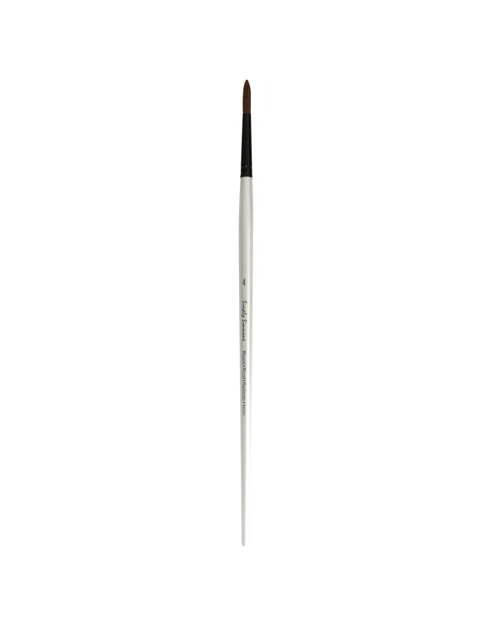 Daler-Rowney Simply Simmons Long Handle Stiff Round # 4