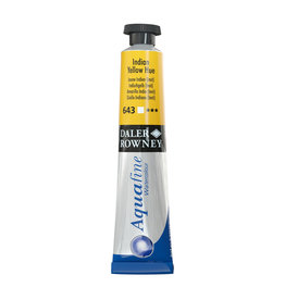 Daler-Rowney Aquafine Watercolor Tubes, Indian Yellow Hue 8ml