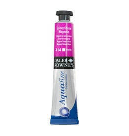 Daler-Rowney Aquafine Watercolor Tubes, Quinacridone Magenta 8ml