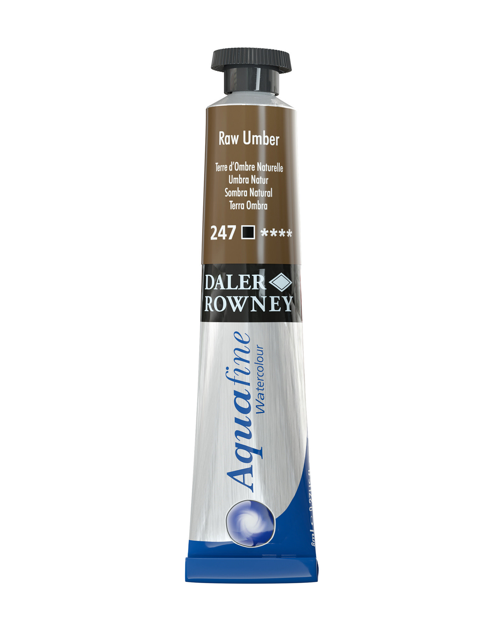 Aquafine Watercolor Tubes, Raw Umber 8ml