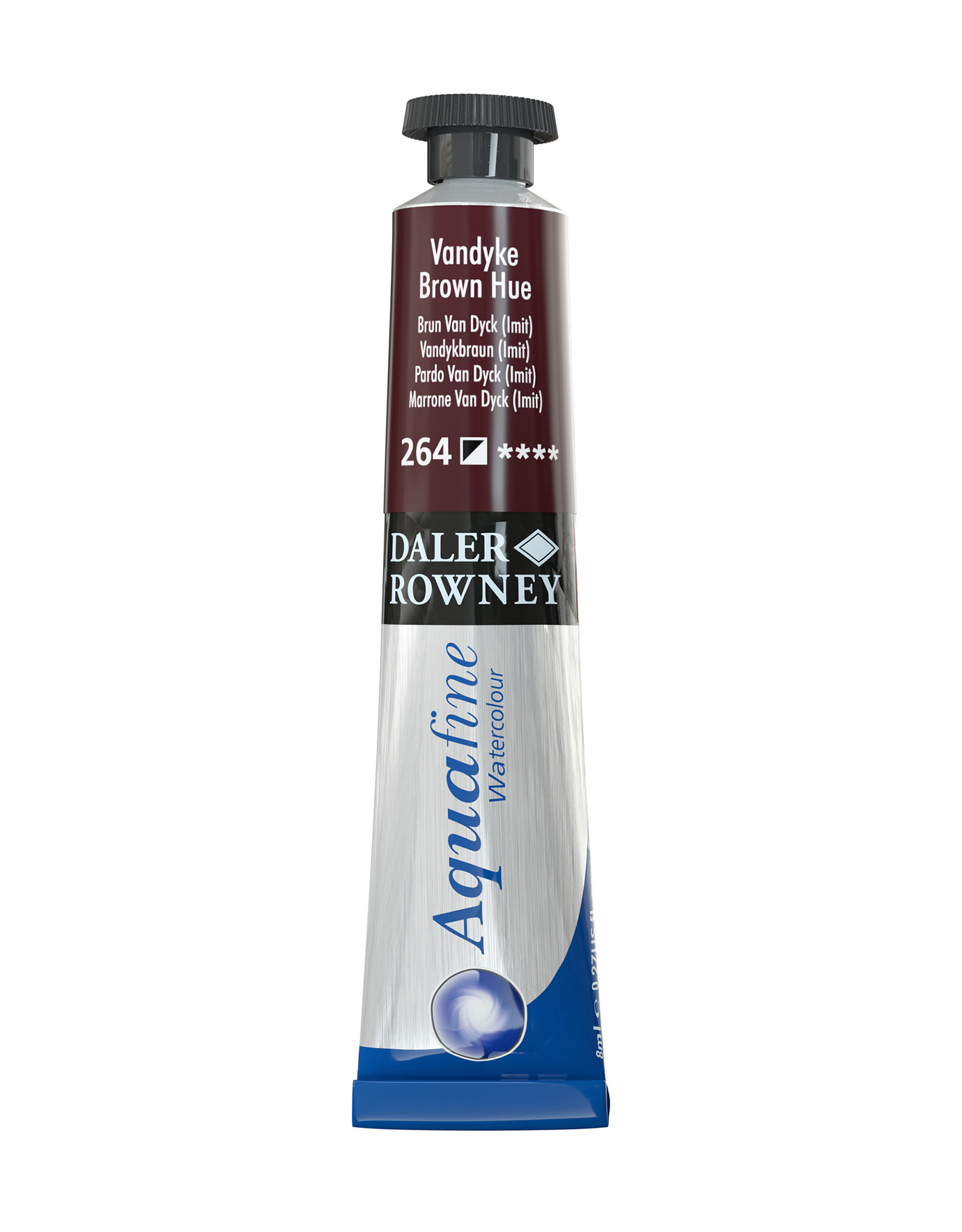 Aquafine Watercolor Tubes, Vandyke Brown 8ml