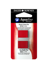 Aquafine Watercolor Half Pans, Alizarin Crimson Hue/Rose Madder Hue