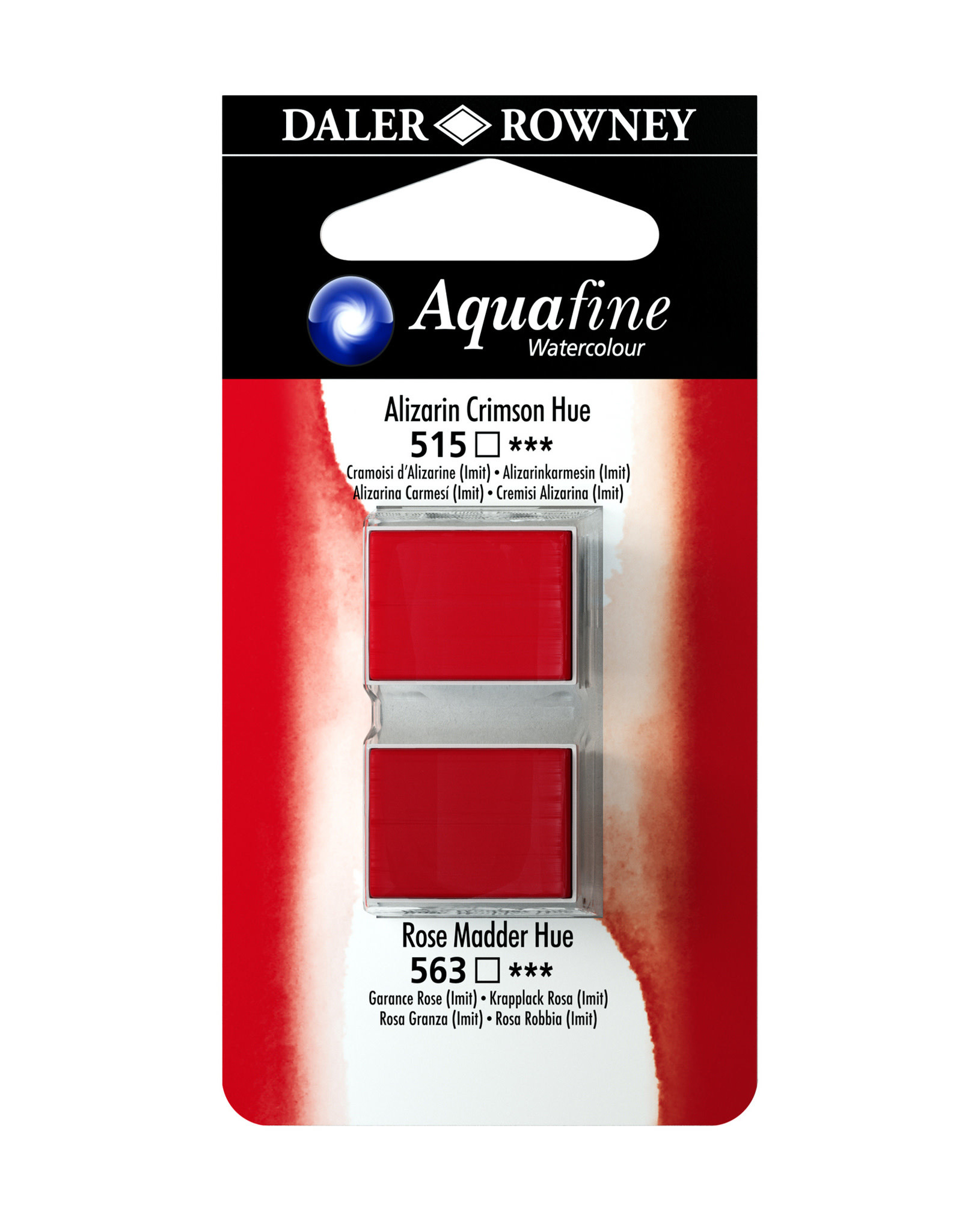 Aquafine Watercolor Half Pans, Alizarin Crimson Hue/Rose Madder Hue