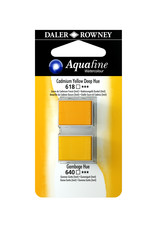 Aquafine Watercolor Half Pans, Cadmium Yellow Deep Hue/Gamboge Hue