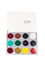 YASUTOMO Yasutomo Traditional Watercolors, Teppatsu Set of 12