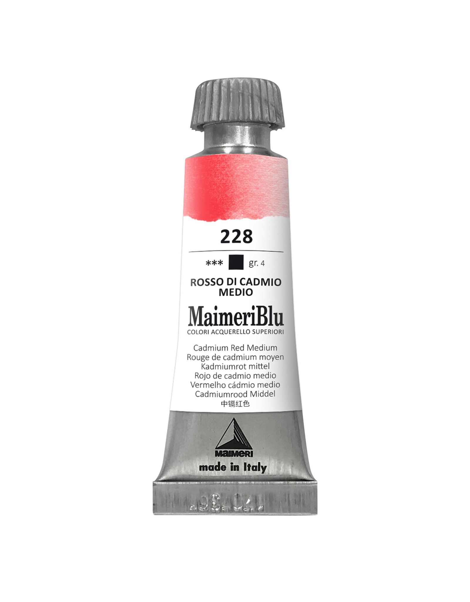 Maimeri MaimeriBlu Watercolors, Cadmium Red Medium 12ml