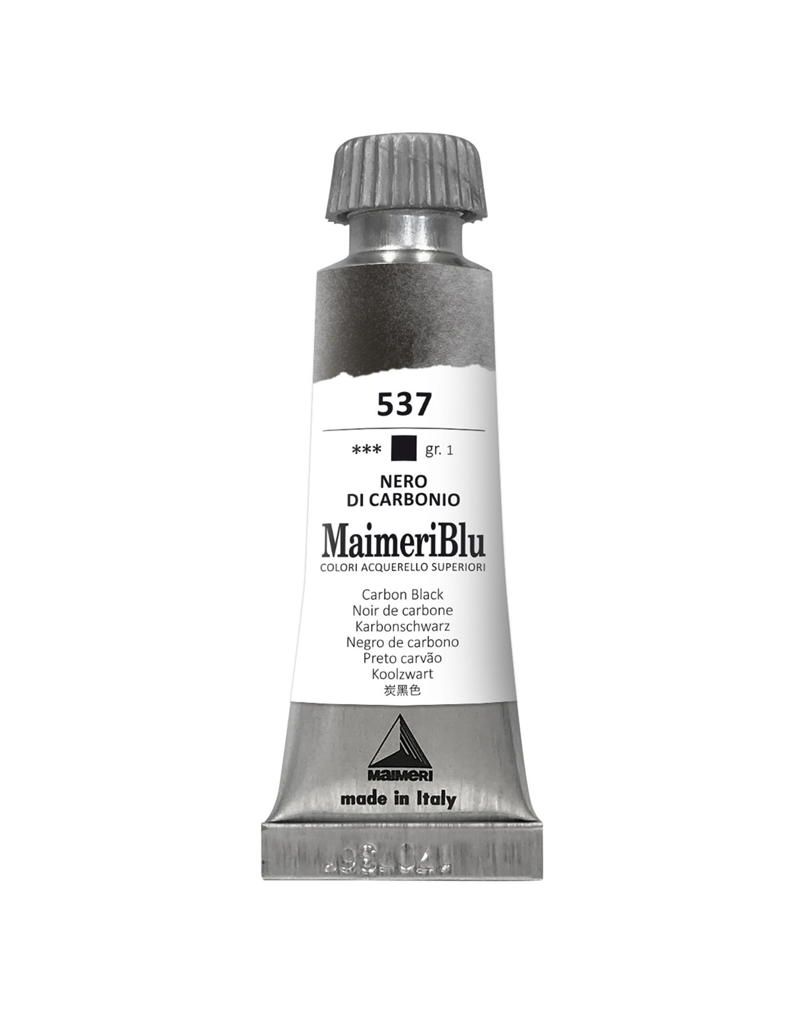 Maimeri MaimeriBlu Watercolors, Carbon Black 12ml