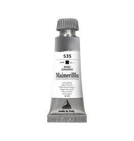 Maimeri MaimeriBlu Watercolors, Ivory Black 12ml