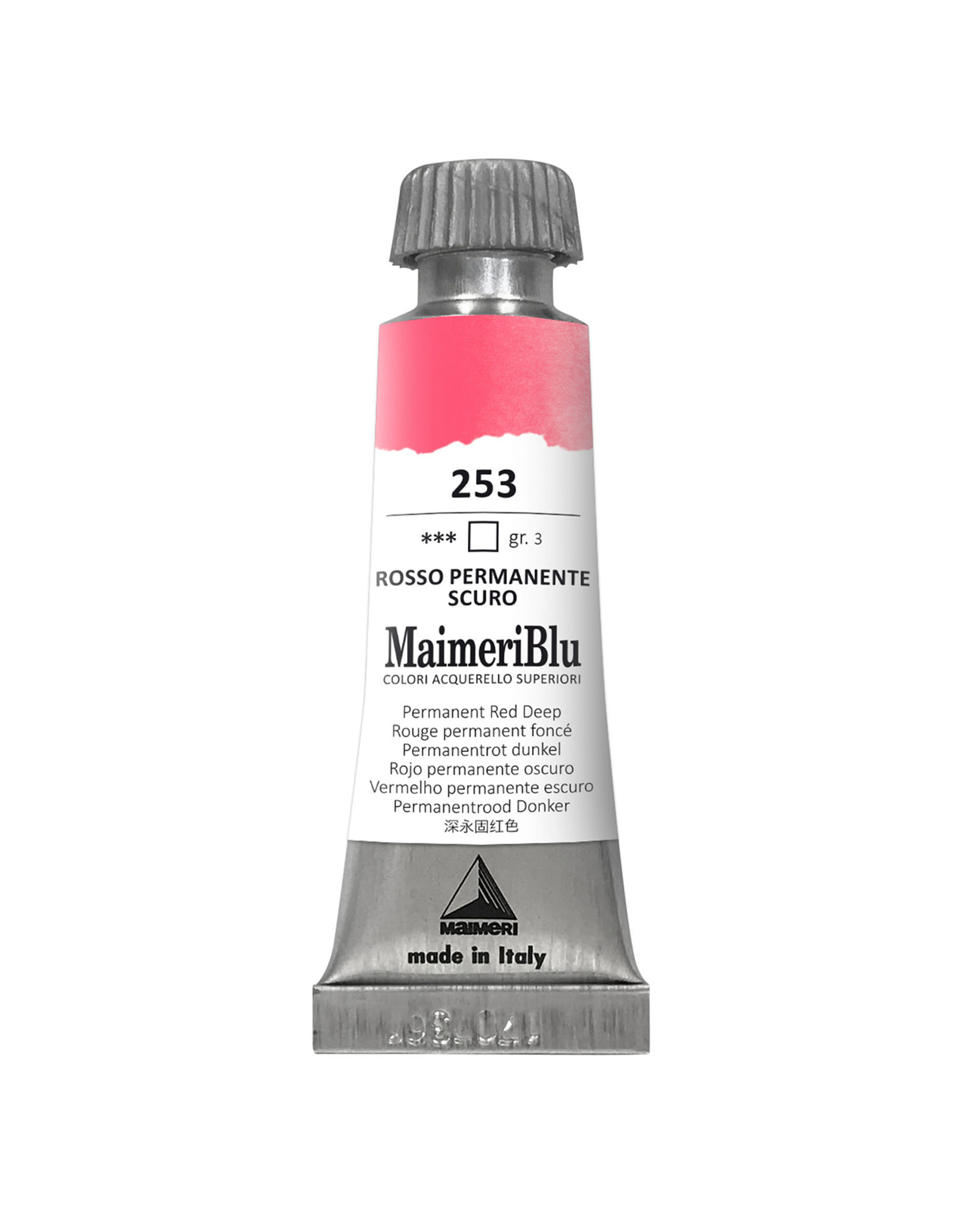 Maimeri MaimeriBlu Watercolors, Permanent Red Deep 12ml