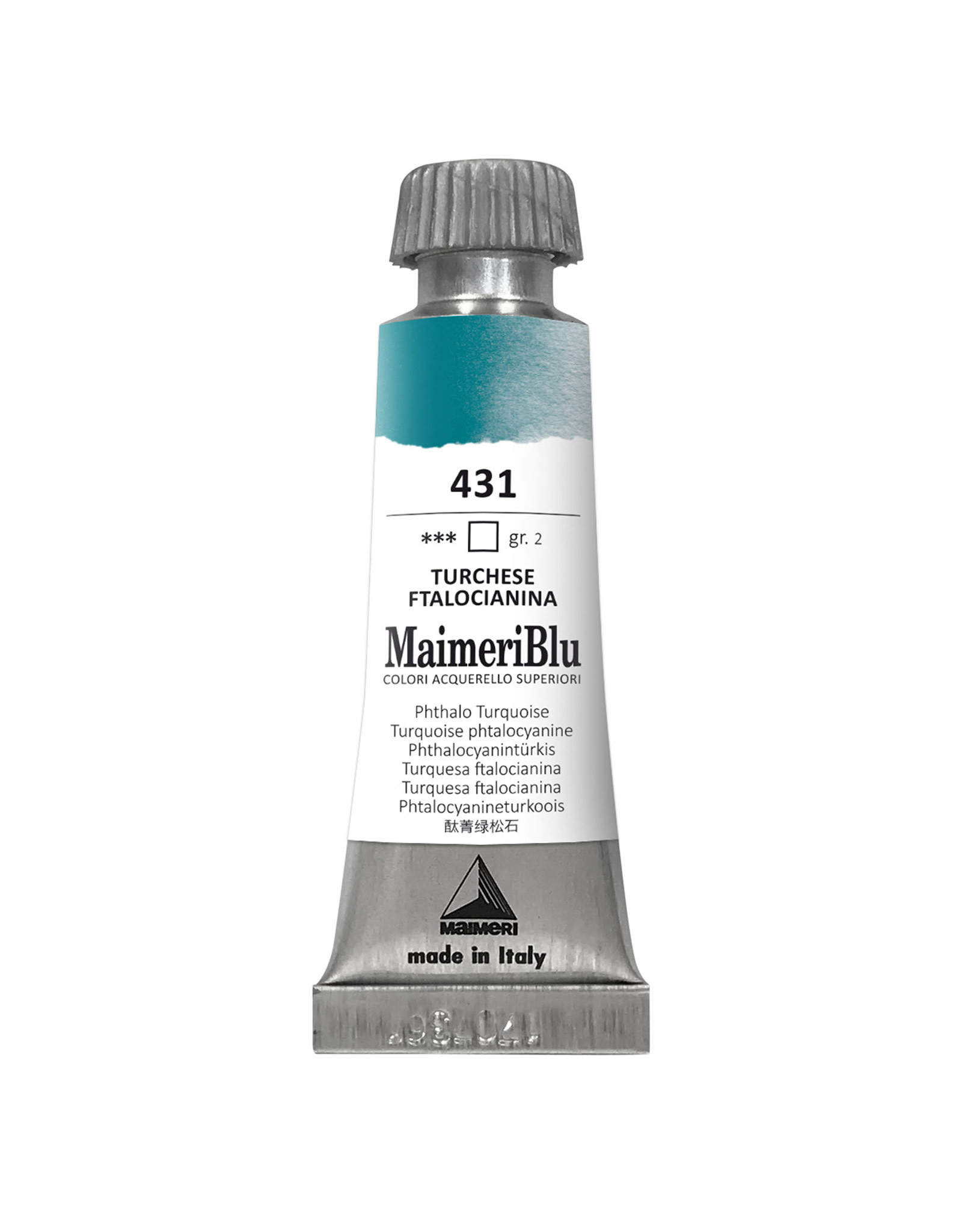 Maimeri MaimeriBlu Watercolors, Phthalocyanine Turquoise 12ml