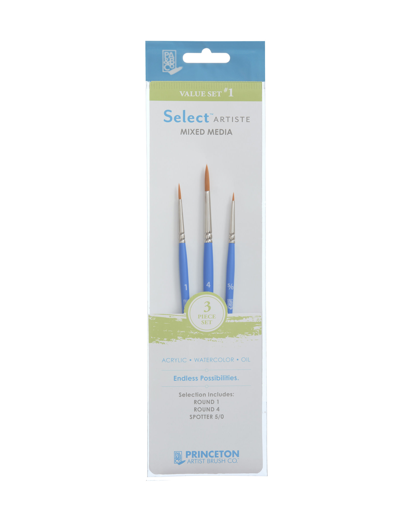 Princeton Select Artiste 3 Piece Value Brush Set 3