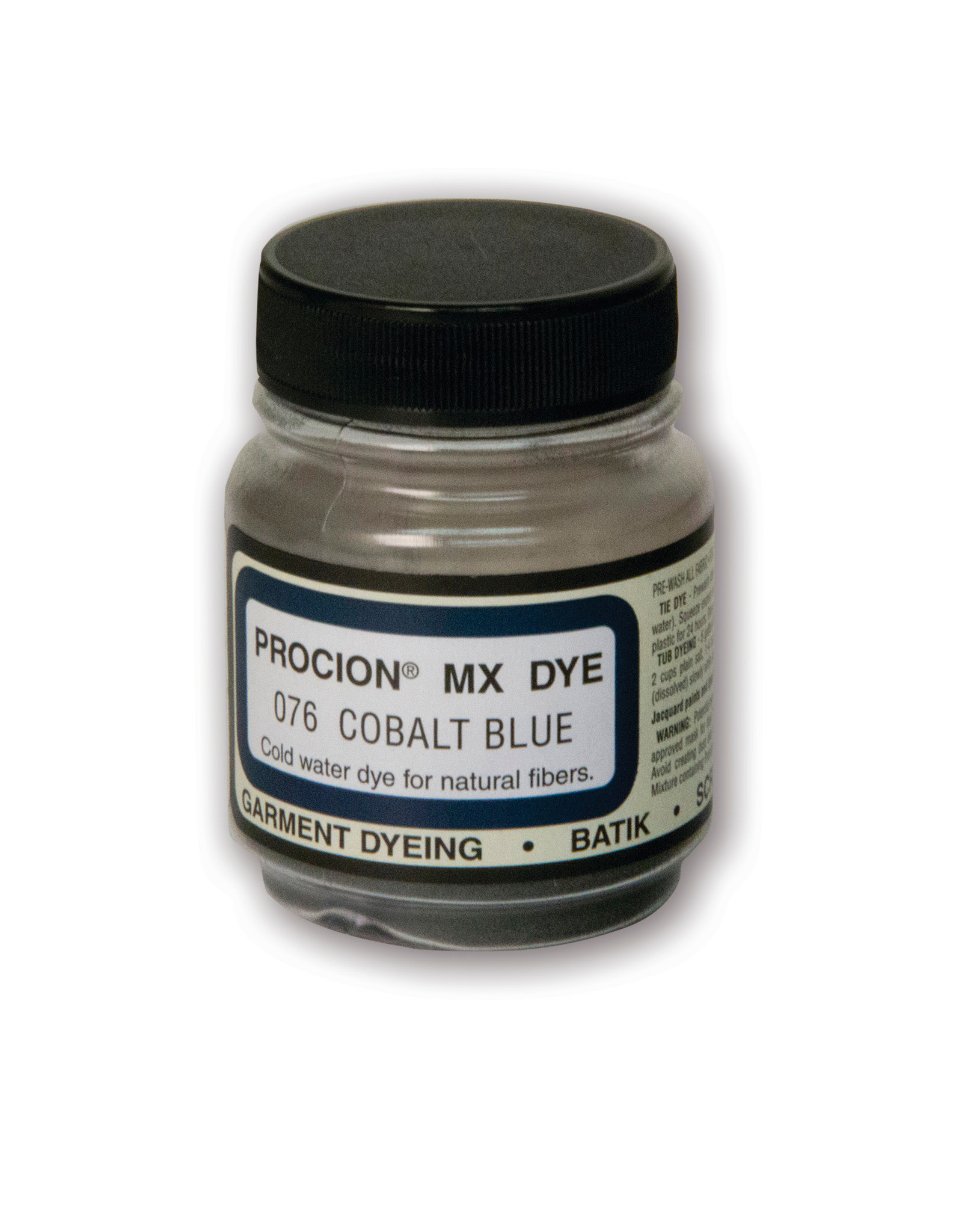 Jacquard Procion® MX Dye 2/3oz - Cobalt Blue #076 - Art and Frame of  Sarasota