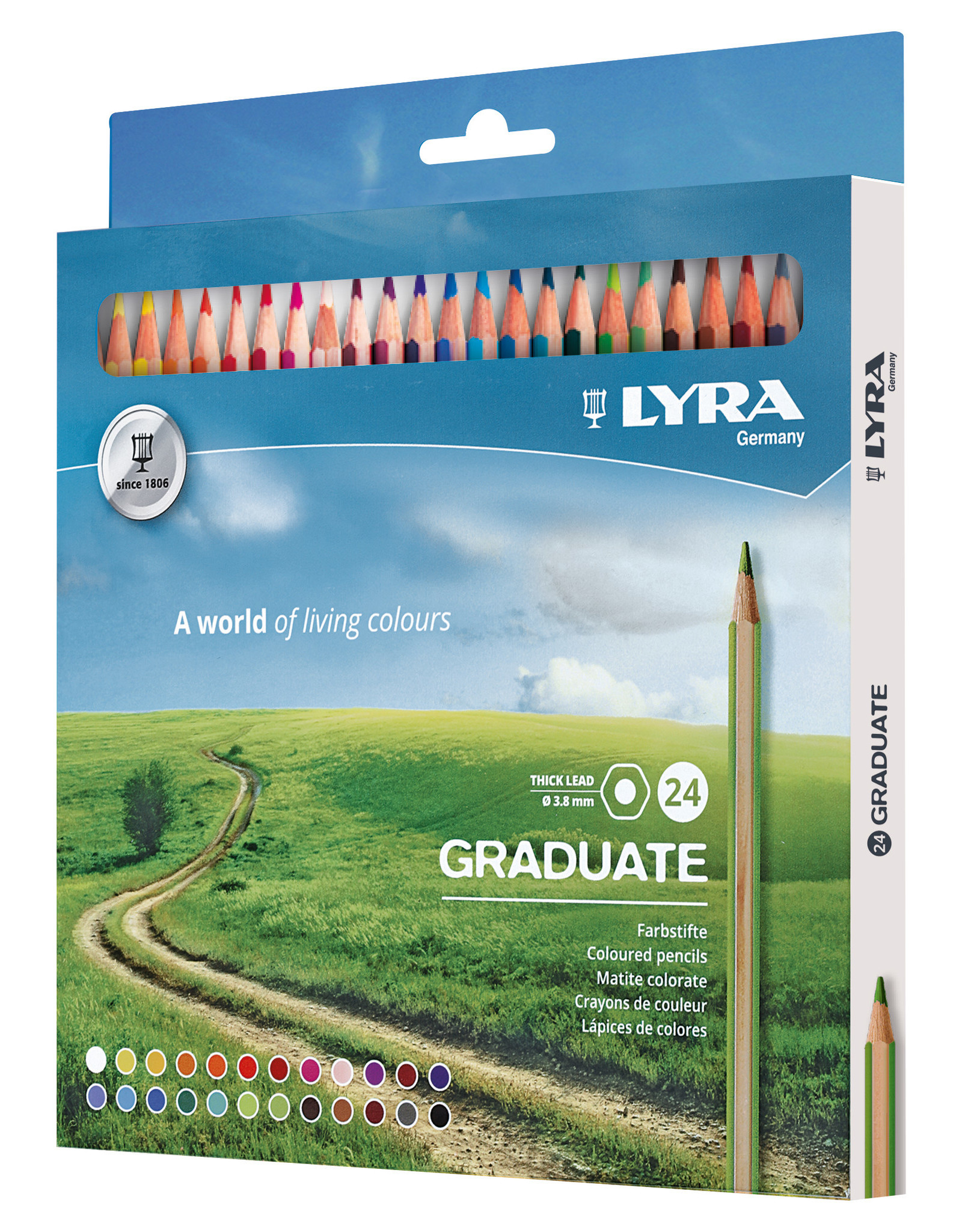 LYRA Lyra Graduate Colored Pencils, Set of 24